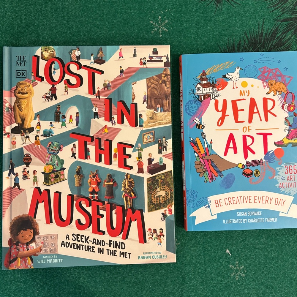A 2 BOOK SET: LOST IN THE MUSEUM & MY YEAR OF ART